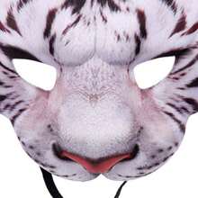 1 Pezzo Maschera 3D da Metà Viso da Animale Tigre-Maiale Unisex per Ognissanti, Festa in Maschera, Cosplay, Decorazioni