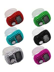 1pc Random Color Hand Press With Drill Counter Electronic Counting Device Puzzle Counter Warehouse Counting Device Ring Counter Fashion Counter For Outdoor Sports And Activities(Some Parts Are Sent Random) - Multicolor - View 9