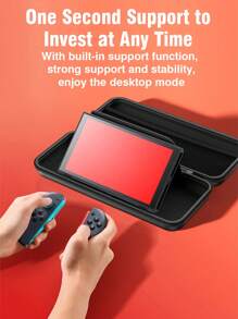 Suitable For Switch2 Handle Bag Set Large Capacity Portable Game Console Cassette Storage Bag Real Machine Mold Hard Plastic Transparent Protective Shell Full Silicone Split Cover Left And Right Protective Cover HD Tempered Film Screen Protector Rocker Cap Full Set Of Accessories