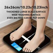 Multi-Function Smart Body Fat And Weight Scale, Bathroom Digital Scale With Tempered Glass Wide Platform, Precise & , Large Digits, Easy-Read Electronic Scale, LCD Display, 390lbs Capacity Bathroom Weight Scale, Connects To Mobile Devices To Receive Real-Time Data, Suitable For Home, Fitness, Outdoor - Pink - View 7