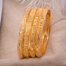 Pulseira elegante com punho aberto para mulheres - Cobre luxuoso, ajuste ajustável, perfeita para uso diário e ocasiões especiais