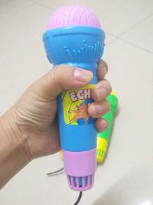 1pc Random Color Echo Microphone Toy,Perfect Gift To Have Fun With Singing And Pronunciation - No Batteries Required!(Some Parts Are Sent Random)