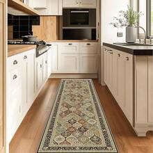 Moroccan Style Machine Washable Carpet For Living Room, Non-Slip Bedroom Rug, Corridor Mat, Vintage Patterned Carpet For Kitchen, Dining Room, Office - Morocco - View 18