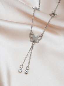 1pc Minimalist Elegant Butterfly Tassel Fashion Anklet, Versatile For Women Holiday And Everyday Wear