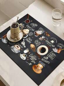 1pc Coffee Machine Kitchen Countertop Drip Mat, Water Dispenser Strong Absorbent Mat, Insulated Coaster, Oil-Proof Table Mat, Coffee Bar Mat Accessories For Countertop Super Absorbent Non-Slip Silicone Dish Drying Mat For Kitchen Countertop Drain Mat Decorative Gift Suitable For Coffee Machine Coffee Pot Espresso Machine Christmas Holiday Gift