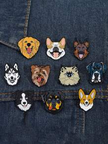 10Pcs Cute Pet Dogs Enamel Pins Brooches For Women Animals Badges Lapel Pins Fashion Jewelry Clothing Accessories Pet Lover Gifts