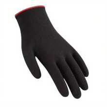 12 Stück Nylon Arbeitshandschuhe, leicht und atmungsaktiv, knitterresistent, unisex, geeignet für Hausarbeit, Camping, Heimwerken, Radfahren, Angeln und andere Innen-/Außenaktivitäten auf Dauer, abriebfest und rutschfest, Garten- und Holzarbeitsschutzhandschuhe