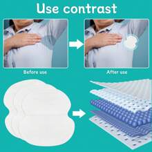 100/60pcs Oversized Underarm Sweat Pads, Unisex Disposable Sweat Absorbent Pads, Suitable For Super Absorbent, Odorless, No Sweat Underarm Protection, Gym