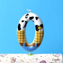 1pc Cowboy Birthday Decoration Digital 0-9 Candles Prince Princess Creative Party Digital Candles, Celebrating Party Party Party High End Birthday Cake Decoration Birthday Candles, Adult Gifts Milestone Events Valentine's Day