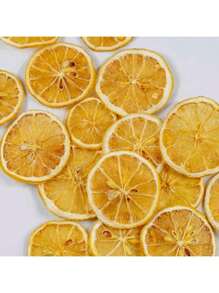 1 Pack, 20/30/40pcs Assorted Natural Dried Flowers & Fruits Material, Including Yellow Lemon Slices, Suitable For Making Scented Candles, Soaps, DIY Crafts, Room Decorations, Party/Holiday Decorations, Office & Home Decor
