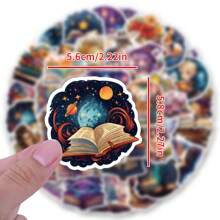 50 pezzi Adesivi per libri di magia cartoni animati, adesivi estetici in vinile per scrapbooking, diario, laptop, paraurti, skateboard, borraccia, computer, telefono, cartone animato, elmetto, adesivi e decalcomanie per auto