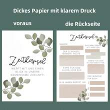 30pcs Modern Time Capsule Wedding Greeting Cards Set, Wedding Blessing Cards Creative Game Guest Book Replacement, Fashionable German Wedding Ceremony Decors Summer Birthday Gifts Beach Back To School School Supplies Room Decor