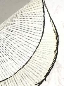 2pcs Natural Woven Placemats, Bohemian Placemats, Oval Lace Openwork Placemats, Suitable For Kitchen Dining Table, Indoor, Outdoor, Washable, Heat-Resistant Placemats, Wipeable Table Mats, Suitable For Camping, Festivals, Weddings, Parties