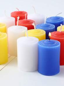 4pcs/Box Candle Pillars, Smokeless Odorless Residue-Free Pillar Candles, 4 Colors, Atmosphere Candles, Blessing Candles, Wish Candles, Lucky Candles, Candle Holder Candles, Wedding Candles, Party Candles, Dining Table Candles