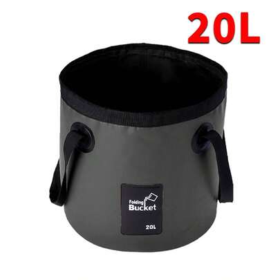 NetHong 20L Collapsible Folding Bucket Beach Camping Fishing Portable Bag Waterproof UK