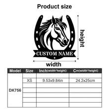 Customized Horseshoe Ranch Logo - Personalized Metal Logo Customization Outdoor - Custom Name Letter, 26 Letter Customization - Rural Farmhouse Decoration Farm Wall Art Home, Outside The Grain Warehouse - Father's Day Gift, Mother's Day Gift, Christmas Gift-Ornaments,Home Decor,Wall Decor,Room Decor,Living Room Decor,Bedroom Decor,Kitchen Decor,House Decor,Personalised Gifts Back To School School Supplies - Multicolor - View 30