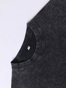 VHUTHK Chaleco sin mangas de algodón puro lavado (240g) con estampado a doble cara, Chaleco de peso pesado de algodón puro lavado (240g) para primavera/verano, apto para uso diario, con la leyenda "MEMBERS ONLY" impresa