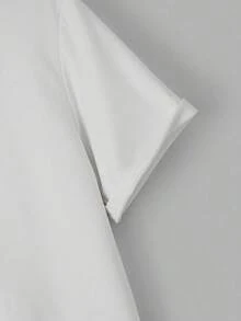 Manfinity Chillmode Men'S Printed Short Sleeve Summer T-Shirt With Beach Holiday Pattern On The Back - White - View 4