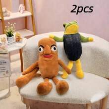 New Tung Tung Tung Sahur Shark, Shan Hai Jing, Interesting Wooden Stick Figure, Teapot Figure, Running Shark Plush Toy, Halloween Prank Figurine, Party Doll, Collectible Doll For Children, Tralalo Shark Figurine