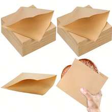 50pcs Disposable Burger Paper Bags, Food-Sandwich Bags With Handles, Perfect For Donuts, Pastries, And Snack Packaging - Beige, Brown, Black, White, Brown - Multicolor - View 11