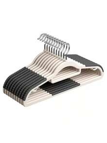 5/10pcs Household Non-Slip And Traceless Hanger With Underwear Hook, Plastic Hanger Saves Space And Rotates 360°, Suitable For Sweaters, Suits, Dresses, Underwear, Camisole, Pants, Ties, Clothes Drying Supplies - Multicolor - View 12