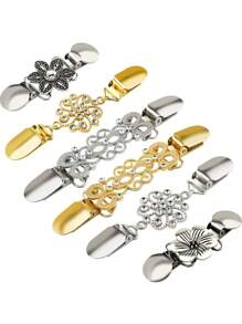 Xiacheng Clips vintage para chales de suéter, clips retro para cuello de cárdigan, broches para camisa vestido para mujer y niñas | 6 estilos