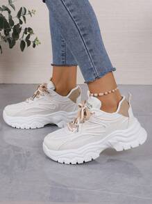 Women's Sports Shoes, Casual Thick-Soled Outdoor Athletic Shoe Breathing Sneaker For Women