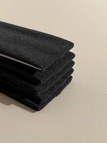 10pcs Black Simple Sports Retro Fashion Breathable Absorbent Hair Accessories. Scrunchies + Sports Headbands Combination Set. Suitable For Daily Wear And Sports Matching., School Stuff, Gifts