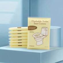 20 Stück Einweg-Toilettendeckel, neutrale Verpackung mit 10 Stück Toilettendeckel-Auflagen