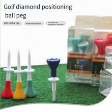 Golf Ball Tee With Adjustable Diamond Shaped Design, Zero Resistance Golf Accessory