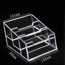 Transparent Acrylic Desktop Business Card Holder, Large Capacity Credit Card Organizer Box Back To School