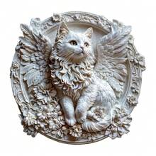 Rompecabezas de madera asimétrico en forma de gato ángel, juguete de rompecabezas único para fiestas, decoración artística, rompecabezas mágico de escritorio, juguete educativo para niños, regalo para el Día de la Madre/Padre, regalo de graduación