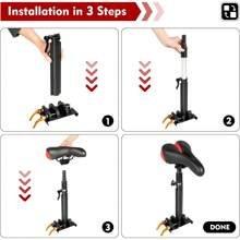 SHZICMY Electric Scooter Seat Saddle Only For M365 And M365 Pro Adjustable Scooter Seat Attachment Folding Free Punch Saddle,Comfortable Shock Absorbing Seat Saddle Scooter Seat