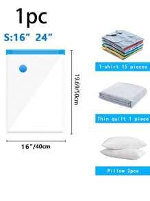 2 pièces Sacs de rangement sous vide de voyage d'été, sacs de compression économiseurs d'espace avec pompe manuelle, sacs sous vide grande capacité en PVC, sacs sous vide transparents, sacs de rangement sous vide multifonctionnels, sacs de rangement étanches, sacs de rangement résistants à l'humidité et à la moisissure, ensemble d'organisation de vêtements pour la maison, convient pour les couvertures et les couettes, rangement sous vide de vêtements, 1 pompe manuelle incluse