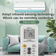 K-1028E 通用空调遥控器，适用于日立、Pana*、L*G、夏普、格力、博世、三洋空调遥控器 1000 合 1 - 白色 - 查看 6