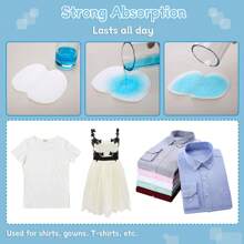 100/60pcs Oversized Underarm Sweat Pads, Unisex Disposable Sweat Absorbent Pads, Suitable For Super Absorbent, Odorless, No Sweat Underarm Protection, Gym
