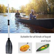 قطعتان من مجاديف قوارب الكاياك المصنوعة من سبيكة الألومنيوم القابلة للفصل، مناسبة للقوارب القابلة للنفخ وقوارب جون وقوارب الكانو، ضروريات الشاطئ والإكسسوارات، عوامات حمام السباحة - متعدد الألوان - مشاهدة 3