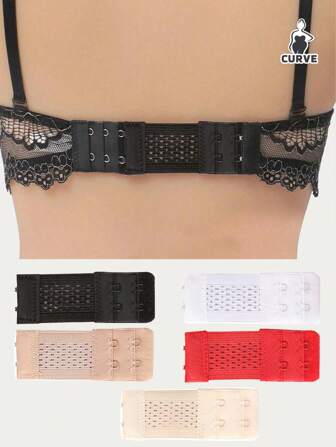 5pcs Double-Row Two-Button Bra Extender Hooks, Lingerie Back Extension Accessories