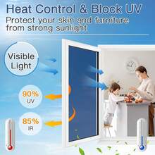 Fensterfolie für mehr Privatsphäre, Einseitiger Fensterfilm, UV-blockierend, reflektierend, wärmekontrollierend, statische Haftung, sieht von außen hinein nicht von innen nach außen, Glasabdeckung für Türen