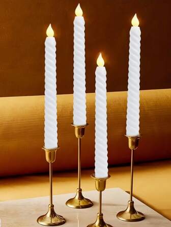 1/3/6/12pcs Black/White LED Candle Lights, For Party Decoration, Wedding Decoration, Holiday Decoration