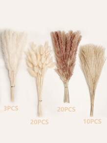4/38 pièces - Herbe de roseau artificielle pour décoration bohème, faux pampas herbe grande et haute, fleur artificielle volumineuse et fausse, pour remplir un vase, décoration de style campagne pour la maison, la cuisine, la salle, le mariage et la fête, (beige), Saint-Valentin, cadeau
