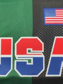 Customized Name And Number Men's Embroidered Basketball Jersey USA Black And Green Round Neck Personalized Sleeveless Shirt Party Game Training Competition Sports Top DIY S-Xxl