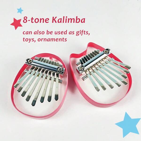 Calimba mini de 8 teclas, piano de pulgar de alta calidad y delicado instrumento musical de marimba, adorno, regalo de Navidad, Halloween, Acción de Gracias, cumpleaños de mujer, regalo de amistad, regalo de amistad para hombres, regalo para amigos