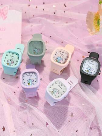 Youth Watches, Cute Elephant Quartz Watches, Primary And Secondary School Students, Teen Couples Quartz Watches, Suitable For Gifts, Fashion , Leisure, Outdoor, Convenient Wearing Quartz Watches