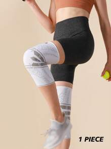 JINGBA SUPPORT 1 pièce de Support de genou élastique antidérapant unisexe pour le basketball, le cyclisme, la course à pied pour hommes et femmes. Accessoires de gym, genouillères de sport, genouillères de gym.