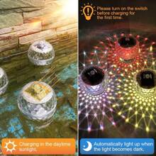 Solar Floating Lights Swimming Pool Waterproof LED Solar Power Multi Color Changing Water Drift Lamp For Fish Tank Pond Led Solar Floating Lamps Swimming Pool Ball Solar Panel Powered Pond Drift Waterproof Glow Show Disco Color Changing Lights