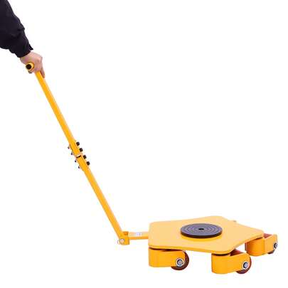  TFCFL Machinery Mover, 4T/8818lbs Industrial Machinery Skate Dolly, Machinery Mover With 5 360° Swivel Rollers For Warehouse And Workshop To Carry Luggage, Household Items, Boxes, Groceries, Heavy Industrial Loads