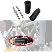 FCV 1pair Of CBR No Cut Frame Slider Crash Protector Fits For 1999-2006 CBR600 F4 F4i (Black)