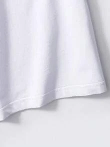 Manfinity Homme Camiseta De Manga Corta Estampada Para Hombre Con Patrón Geométrico Q5NS - Albaricoque - Ver 2