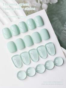 FRESCOBALDI 1PC 6ml Mint Green Nail Polish Gel Popular Color Solid Color Daily Nail Salon Set For Spring And Summer